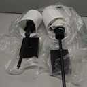 24 inch Battery Operated Wall Sconces Set of 2, Wireless Wall Lights with Rechargeable Bulbs & Remote, 15 Colors & Dimmable, Battery Powered Wall Lights for Bedroom, Living Room, Hallway, Black