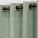 KOUFALL Sage Green Curtains 84 Inches Long,Sheer Linen Boho Grommet Cottage Core Curtains for Living Room Bedroom Dining Room,Light Green