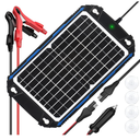 SUNER POWER Waterproof 12W 12V Solar Battery Charger & Maintainer Pro, Builtin UltraSmart MPPT Charge Controller, 12 Volt Solar Panel Trickle Charging Kits for Car Automotive Boat Marine RV Trailer