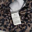 Molilove Womens Cheetah Print Romper Sexy Bodycon Shorts Jumpsuit Long Sleeve Crew Neck One Piece Outfits Y2K Trendy Clothes (Large)