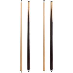 HMQQ Pool Cue Sticks 42"/48"/58" Billiard Cues with 13mm Leather Tip 17oz/18oz Standard or 20oz Heavy Set of 2 or 4 Durable 2-Piece Pool Sticks for Beginners, Adults, Home & Bar