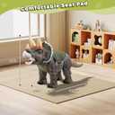 Twinkoo Dinosaur Ride On Toy Cars for Kids, Realistic Triceratops Push Car with Three Sound Effects,Sound and Light Effects PP Wheels for Indoor/Outdoor Play,Best Gift for Kids(Triceratops)