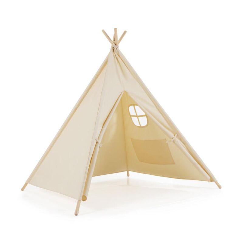 Hivvago Foldable Kids Canvas Teepee Play Tent