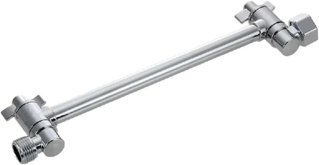 Shower Head Extension ABS Adjustable Shower Arm Universal Connection Adjust Angle to Upgrade 11Inch Anti-leak Extension(Silver)