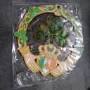 FLAGWIX St Patricks Day Decorations - Saint Patricks Day Decor Double Layered 12 inch Hanging Suncatcher - Irish Shamrock Celtic Cross Home Decoration, Gifts for Women Men, Gifts for Friends