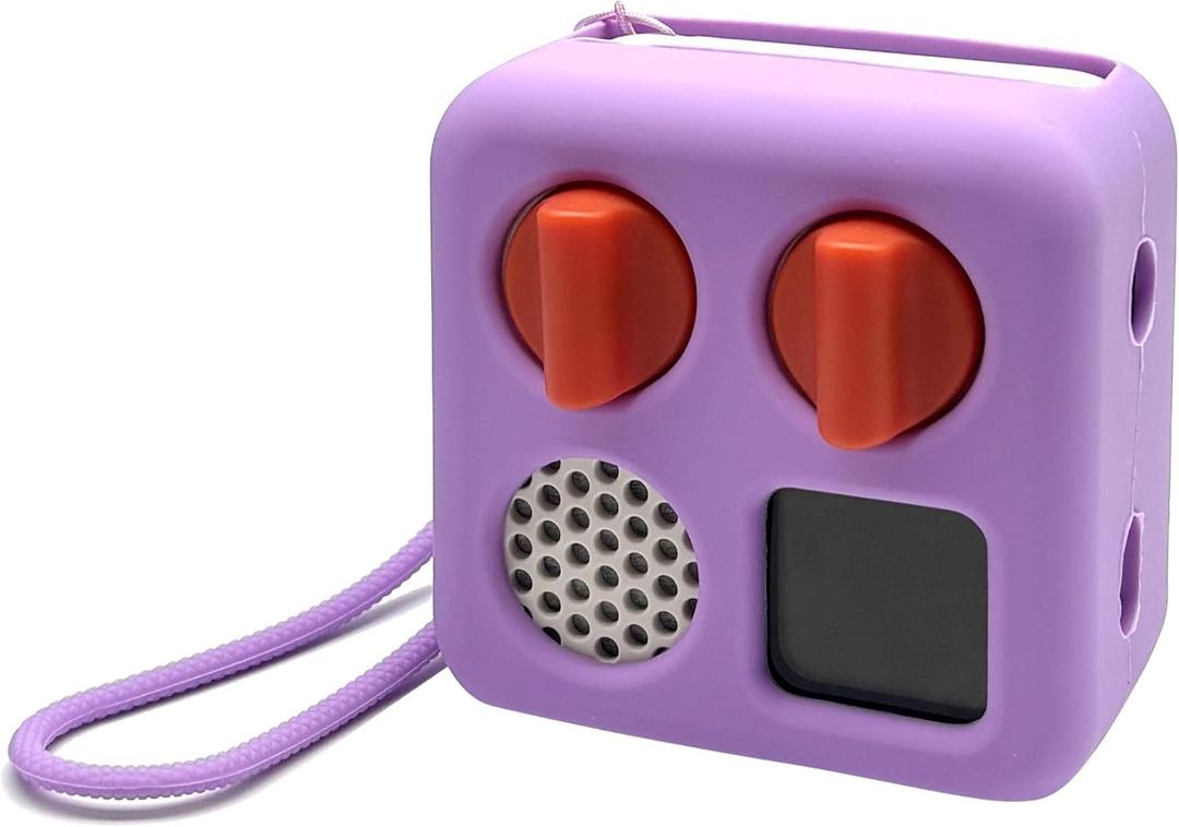 Silicone Cover for Yoto Mini Player, Protective Sleeve Case Compatible with Audio Music Player (Purple)