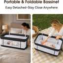 4 in 1 Baby Bassinet, Rocking Bassinet, Bedside Bassinet for Baby, Black, Crib
