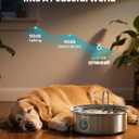 oneisall Dog Water Fountain, 7L/230oz/1.8G Quiet Dog Fountain Water Bowl, Stainless Steel Dog Water Fountain with Visual Water Level&Triple Filtration for Large Medium Small Breed Dogs Pets