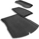All Weather Cargo Liners for Tesla Model 3 Highland 2024/2025/2026 Accessories Trunk Mats,Frunk Rear Trunk Tray Mats