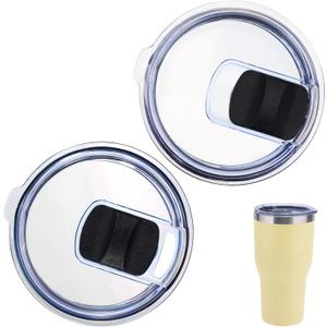 Magnetic 30 oz Tumbler Lid Compatible with Rtic Coffee Travel Mug 30oz ONLY,Splash Proof And BPA Free Replacement Lid,2Pack(OLD Rtic 30oz Not Fit)