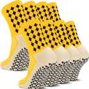 2/4 Pairs Grip Soccer Socks for Men Women Cushioned Non Slip Football Basketball Athletic Sports Socks