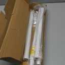 FIRJOY Closet Rods for Hanging Clothes - Heavy Duty, Length Adjustable (White, 66.5" - 76")