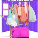 3Pcs Privacy Curtain for Dance Bag Suitcase Portable Changing Room Privacy Partition Screens Dance Bag Shield Cover for Dancer Backstage Accessories Camping Window Shades Dressing Room (Purple)