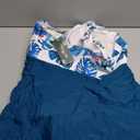 Blooming Jelly Womens One Piece Swimsuit Tummy Control Bathing Suit Gold Metal Tie Knot 2026 Swim Dress (X-Large, Tropical/Blue Green)