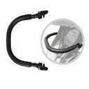 Baby Stroller Bumper Bar,Armrest, Handle, Crossbar Accessories for BBZ YoYo and Yoyo+,Black PU Leather