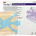 3M Tegaderm Silicone Foam Border Dressing, 90642, 6 x 6 Inch (Box of 10)