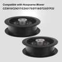 Karbay 539110311 Lawn Tractor Idler Pulley Replacement Compatible with Husqvarna Craftsman Poulan Zero-Turn Mower 14259, 84005748, 607163-3/8" ID & 3-1/2" OD (2 Pack)