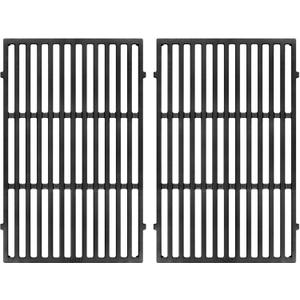 GGC 19.5" Grill Grates for Weber Genesis 300 Series, 7524/7528 Grill Parts Replacement for Weber E-310, E-320, E-330, S-310, S-320, S330, EP-310, EP-320, EP-330, 2 PCS Cast Iron Cooking Grid