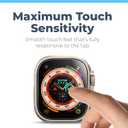 3 x Power Theory Designed for Apple Watch Ultra and Apple Watch Ultra 2 Screen Protector - Easy Install, Premium Full body Protection, Hard Bumper Case with Tempered Glass for iWatch (Black, 49mm)