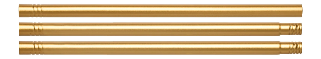 Gold Curtain Rods Curtain Rod clear acrylic plexiglass finials Gold Adjustable drapery rod 3PCS