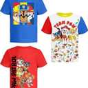 Paw Patrol Graphic T-Shirt (Sets) Marshall Chase Rubble Rocky Skye Everest Zuma Outfit Tee Toddlers Birthday to Kids Clothes