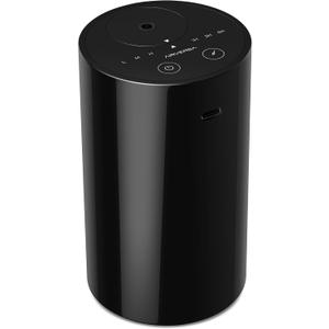 Airversa Waterless Diffuser for Essential Oil, Battery Operated Nebulizer, 0.7 Fl.Oz./ 20mL Capacity, Mini Scent Air Machine, 3 Countdown Timers & 3 Mist Levels for Home Room Car Office - AN8 Black