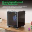 Creality Officiali 4PCS Shock-Absorbing Silicone Pad,Strong Flexibility,Stable Adsorption and Reduce Noise,Compatible with Creality Hi/ K1/K1 Max/K1C/K1 SE/Ender-3 V3/Ender-3 V3 Plus 3D Printer