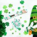 St Patrick's Dog Collar with Flower-Trefoil Adjustable Cute Pet Collar Cotton Clovers Dog Collars Holiday Puppy Collar Metal Buckle Collar Gift for Medium Dogs (Medium (Pack of 1))
