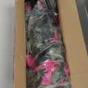 2 Pack 37.4" Bougainvillea Artificial Trees Outdoors Fake Bougainvillea Silk Floral Flower Tree with Ground Spike Faux Shrubs UV Resistant for Outside Spring Porch Patio Garden Decor (Hot Pink)