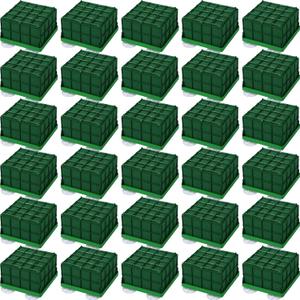 Boao 16 Pieces Floral Foam Cage Rectangle Flower Cage Holders with Floral Foam Flower Arrangement Supplies for Fresh Flowers Wedding Decorations 4.3 x 4.3 x 3.5 Inch