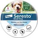 Seresto Small Dog Vet-Recommended Flea & Tick Treatment & Prevention Collar for Dogs Under 18 lbs. | 8 Months Protection