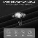 BAMBOO COOL Women's Skin-Tight Soft T-Shirts Short Sleeve Slim Fit Tops for Women Cute Basic Tees (Large, Black)