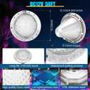 CAtArt 10 Inch LED Pool Lights for Inground Pool,12V DC 35W Color Changing Inground Pool Light with Controller,Remote and APP Control Fit for 10" Large Wet Niches,50ft Cord, RGB 10-inch 50ft - Bulb Replaceable