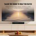Bluetooth Wireless Surround Sound Bar, Sound Bar Wireless Surround Speakers, HDMI Sounds Bars Smart TV HDMI(ARC) OPT AUX USB 2.0ch 3 Modes Home Theater Sounds System TV/PC/Gaming/Projector, Black