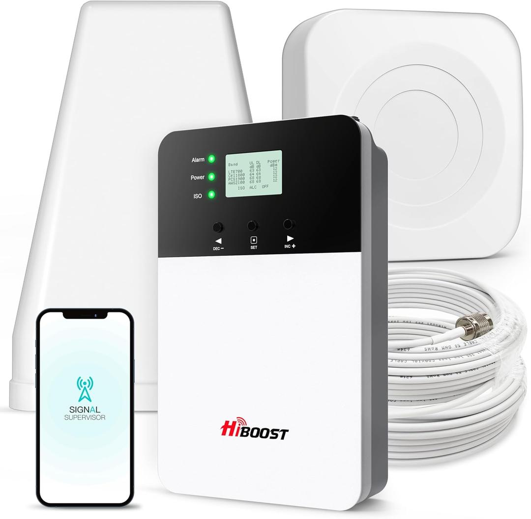 Cell Phone Booster for Home Office, Cover 8000 sq ft with 2 Indoor Antennas for All US Carriers, Cell Phone Signal Booster for Destination RV 4G 5G LTE Verizon AT&T T-Mobile APP Support FCC (10k Pro) Cell Phone Booster for Home Office, Cover 8000 sq ft with 2 Indoor Antennas for All US Carriers, Cell Phone Signal Booster for Destination RV 4G 5G LTE Verizon AT&T T-Mobile APP Support FCC (10k Pro)