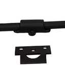 QCAA Dutch Door Bolt, Solid Brass, 24", Matte Black, Made in Taiwan, 1 Pack