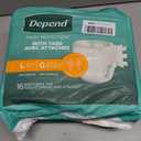 Depend Protection with Tabs, [Large], Maximum Absorbency, 16-Count Package