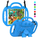 SUPLIK Kids Case for iPad 5th/6th Generation (9.7 inch, 2017/2018), iPad Air 1 & Air 2 & Pro 9.7 Kids Case with Shoulder Strap Handle Stand for iPad 5/6 & iPad Air 1st/2nd Gen, Blue