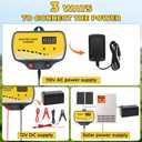 Electric Fence Charger 12V Input to 12KV Output, 2 Joule, 120 Acre Plug-in Electric Fence Energizer for Wildlife Control & Animal Intrusion Prevention