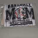 Baseball Mom Shirt Woman Baseball Game Day Shirts Baseball Season Tee Casual Sleeve Tops Beige Small