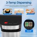 Bottom Loading Water Cooler Dispenser for 3 or 5 Gallon Bottles, Stainless Steel Water Cooler with 3 Temperature Settings - Hot, Cold & Room Water, Ideal Design for Home & Office