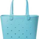 Simple Modern Extra-Large Beach Bag | Waterproof Getaway Rubber Tote with Zipper Pocket for Travel, Pool, Boat, Groceries, Sports | Nantucket Tides | Extra-Large, Waterproof, Getaway, Zipper Pocket, Travel