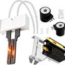 New Gas Dryer Repair Kit with 338906 Flame Sensor, 279311 Igniter & 279834 Gas Valve Coils - Replaces PS334310 AP3094138 WP338906, Compatible with Kenmore Whirlpool Maytag Gas Dryers