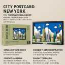 New York City Skyline Building Block Set 1101 Pieces City Postcard Model Kit, 15.1 x 3.3 x 11.3 in, for Adults & Kids, NYC Landmark-Inspired Display for Home or Office
