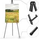 Easel Stand for Sign, Aredy 63" Portable Painting Easel, Lightweight Metal Easels for Painting Canvas, Wedding Sign (2 Pack)