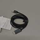 WARRKY 4K DisplayPort to HDMI Cable [UHD, Metal Case, Nylon Cable] 6FT Unidirectional Display Port 1.2 Source to HDMI 1.4 Screen, DP to HDMI Compatible for Computer, NVIDIA, AMD, Dell, Lenovo, Monitor