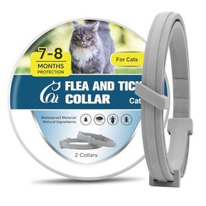 Cat Flea & Tick Collar 7-8 Month Protection, Waterproof