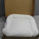 Zakkart Cat Window Perch - 100% Metal Supported from Below - Comes with Warm Spacious Pet Bed - Cat Window Hammock for Large Cats & Kittens - for Sunbathing, Napping & Overlooking (White)