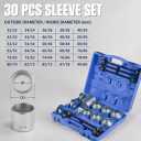 40pcs Press and Pull Sleeve Kit Bushing Press kit Bushing Removal Tool