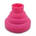 Hair Dryer Attachment Blow Dryer Hair Dryer Diffuser Silicone Collapsible Folding Volumizing Diffuser for Home Travel (Rose Red)